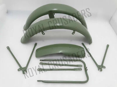 Juego y guardabarros verde modelo militar para Matchless G3L Ajs 16M y Stay Foto 1 de 4