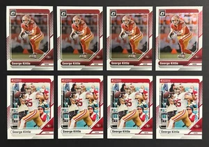 George Kittle 2024 Panini Donruss Optic Football 8 Card Lot San Francisco 49ers - Picture 1 of 2