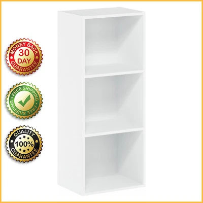 3-TIER CUBE BOOKCASE STORAGE Home Bookshelf Display Rack Shelf Book Organizer US - Image 1 of 4