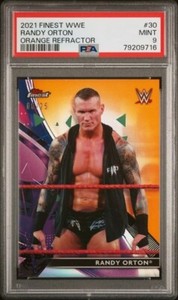 2021 Topps Finest WWE 30 Randy Orton Orange Refractor PSA 9 #/25 POP 1