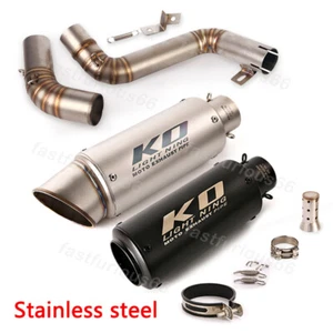 51MM Exhaust System Mid Link Pipe Modified Mufflers for Duke 200 390 2012-2016 - Picture 1 of 14