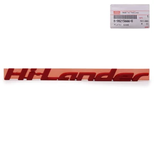 Fits Isuzu D-Max Hi-Lander 2012 2015 18 19 L/R Red Side Logo Hi-Lander - Picture 1 of 8