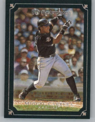 2007 UD Masterpieces Green Linen #37 Miguel Cabrera (ref 153642) - Image 1 of 2