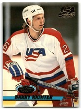 1993-94 Stadium Club Team USA Hockey Card Barry Richter USA #19