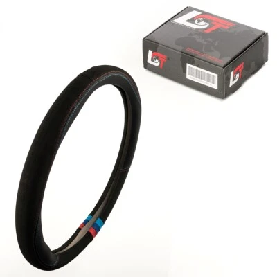 Housse De Volant Ø 38 Cm 15 Pouces Noir Rouge Bleu Pour MERCEDES - Photo 1/4