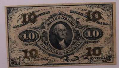 10 Cent, Fractional Currency., PCGS CU-64., Affordable Currency., STORE #035169 - Image 1 of 4