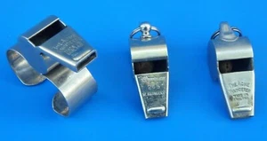 VINTAGE 2 X ACME THUNDERER WHISTLES AND WINDSOR 245 WHISTLE    3 WHISTLES - Picture 1 of 11
