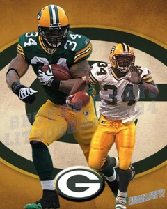 Green Bay Packers Lithograph print of Edgar Bennett - Picture 1 of 1
