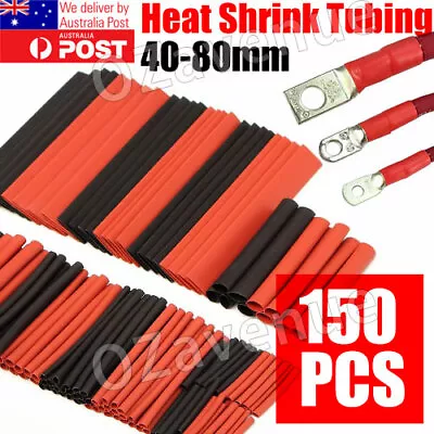 150 pcs Heat Shrink Tubing Tube Assortment Wire Cable Insulation Sleeving Kit AU - image 1 of 4