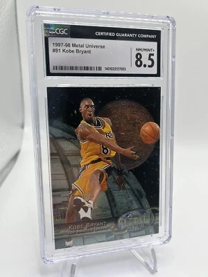 1997-98 SKYBOX Metal Universe #81 Kobe Bryant CGC 8.5 NM-MT+ - Image 1 of 2