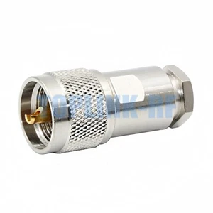 10x PL259 UHF Male Plug Clamp Connector For -5 5D-FB RG5 RG6 LMR300 Coax Cable - Picture 1 of 6