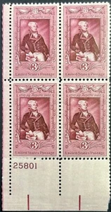 U.S. Scott #1097, P.B. of 4, Marquis de Lafayette Bicentenary Issue, F-VF, MNH - Picture 1 of 2