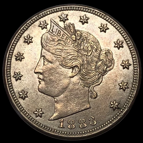 1883 With Cents Liberty V Nickel  E9920 Cover