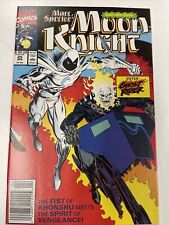 Marc Spector: Moon Knight #25 NEWSSTAND (Marvel 1991) 1st team-up Ghost Rider NM