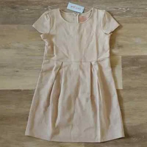 NWT Cat & Jack Girls Beige School Dress Size M (8) - Picture 1 of 7