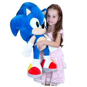 Sonic Peluche 70 cm Gigante The Hedgehog Riccio Blu Originale Ragazzi Bambini 0+ - Photo 1/2