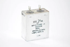 Vintage ITT SEL MP Capacitor MP 03/10/250 f. Klangfilm Amps, 10 MFD / 250 V, NOS - Picture 1 of 23