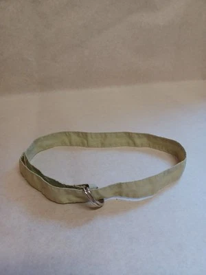 Textilgürtel mit silberfarbener Schnalle, Hellgrün, 60 cm - Bild 1 von 2