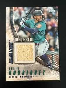 2025 Topps Update JULIO RODRIGUEZ Major League Material Relic MMU-JR MARINERS - Picture 1 of 2