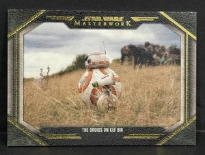 2024 Masterwork Star Wars #BTS-15 BB-8 & D-0 The Droids On Kef Bir Canvas /25 - Picture 1 of 4