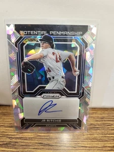 JR RITCHIE 2023 PANINI PRIZM POTENTIAL PENMANSHIP CRACKED ICE ROOKIE AUTO - Bild 1 von 2