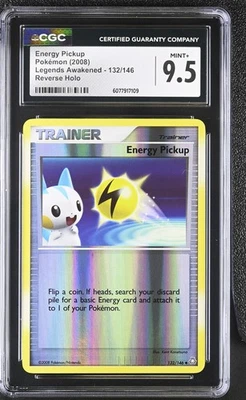 CGC 9.5 MINT+ Energy Pickup Legends Awakened 132/146 Reverse Holo Pokemon Card - Image 1 of 2