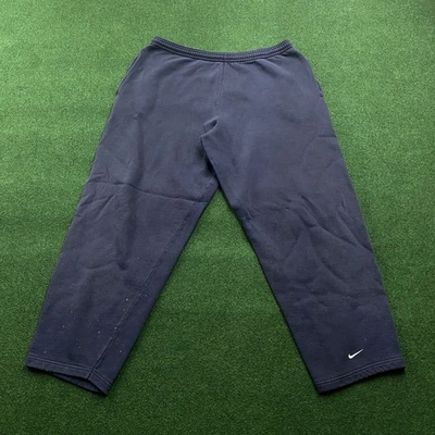 Pantalones de chándal vintage Nike para hombre M azul 90S algodón bordado Swoosh Joggers EE. UU. Foto 1 de 4
