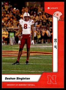 2023 ONIT Athlete Deshon Singleton #NNO Nebraska Cornhuskers Football Card - Picture 1 of 2