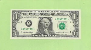 1999* ..UNCIRC $1  A 0446 7071 *  .... 1999  $1  A-*   STAR NOTE - Picture 1 of 2