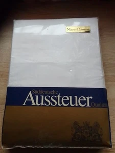 4 teilige Maco Damast Bettwäsche unbenutzt 135x200 florales Muster, Aussteuer - Bild 1 von 10