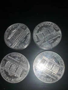 2014 x 4 Austria Philharmonic Silver Coin 1oz Bullion– Mint, UK Seller - Picture 1 of 2