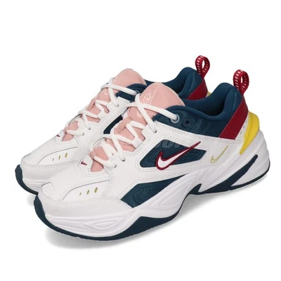 Nike Wmns M2K Tekno Running Blue Force White Yellow Womens Daddy Shoe AO3108-402 - Image 1 of 4