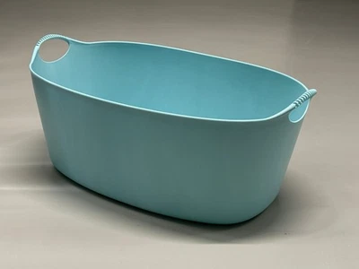 ikea TORKIS Wäschekorb 35L Türkis Blau Indoor Outdoor 62x27 cm Groß 18568 oval - Bild 1 von 4