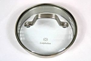 Calphalon 5.5" ID 5-1/2" Glass/Stainless Replacement Lid Deep Strainer - Picture 1 of 6