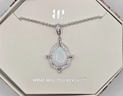 Bomb Party October Necklace NK16730 Celestial Bloom - Rhodium Plating - Image 1 of 2