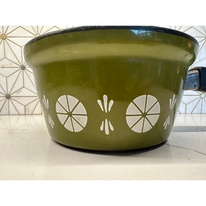 ✨ Catherineholm Grüner Lotus Kochtopf - Mid Century Skandinavisches Emaillegeschirr✨ - Bild 1 von 7