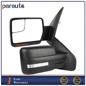 Power Heated Puddle Light Signal Tow Mirrors For 2004-2014 Ford F150 F-150 - Picture 1 of 21