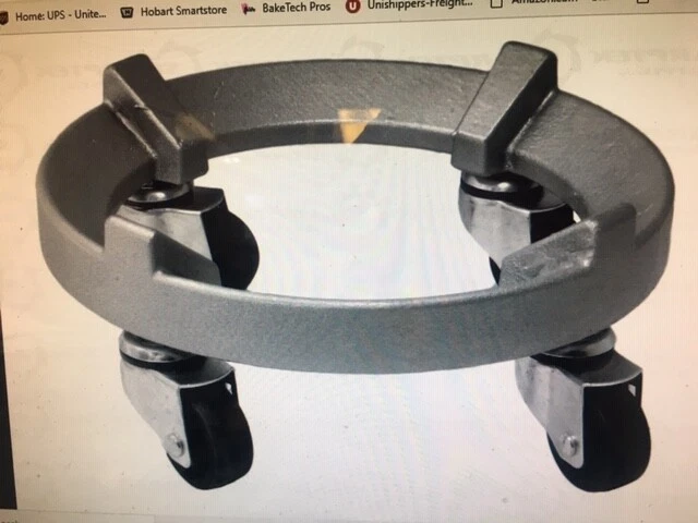 Hobart Bowl Dolly Compatible with 30, 40, 60, 80, & 140 Quart Mixer Bowls