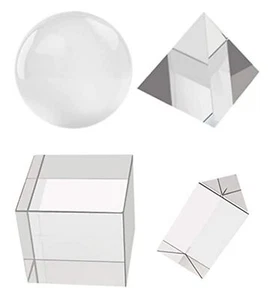 4 Pack K9 Optical Crystal Photography Prism Set with,Include 50mm Crystal - Picture 1 of 7