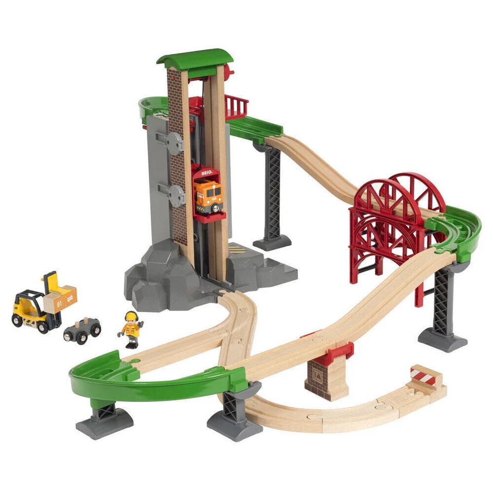 BRIO Großes Lagerhaus-Set mit Aufzug (33887)