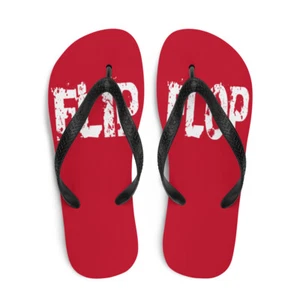 Red Flip-Flops Beach Shoes Shower Shoes Pedicure Shoes Pool Shoes Slippers - Picture 1 of 22