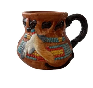 American Legacy Southwest Becher 3D Sammlung Bär handgefertigt signiert Gaham 2006 - Bild 1 von 5