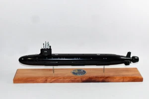 Modelo de submarino USS Virginia (SSN-774), Marina de los Estados Unidos, modelo a escala de 20", caoba - Imagen 1 de 5