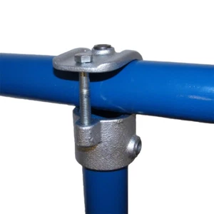 Abrazadera de llave 135-D48 - abrazadera de camiseta 48 mm 135 48 D abrazaderas de tubo de andamio para pi de acero - Imagen 1 de 2