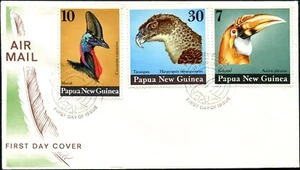 1974 Papua New Guinea Large Birds Set Of 3 Unaddressed First Day Cover, GC - Bild 1 von 1