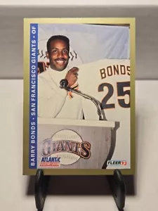 1993 Fleer Atlantic Collector Edition #2 Barry Bonds San Francisco Giants 020125 - Picture 1 of 9