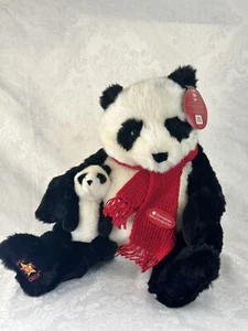Gund Smithsonian Large Panda & Baby Wish 2001 Bear Plush - Picture 1 of 14