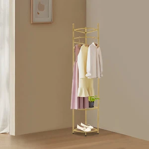 Modern Coat Rack Corner Clothing Stand Rack Freestanding Garment Rack Holder us - Picture 1 of 13