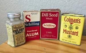 Menge 4 Vintage Gewürzbehälter - McCormick's, Coleman's, Rawleigh's - Bild 1 von 16
