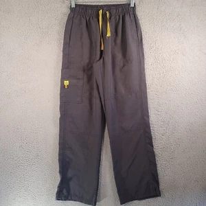WonderWink Carbon Gray Medical Scrubs Bottoms Size Small Logo Drawstring Comfy - Picture 1 of 8